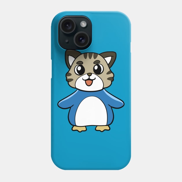 Cat Penguin Phone Case by WildSloths