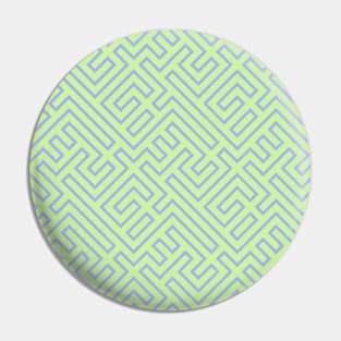 Green and purple - Pattern collection Pin