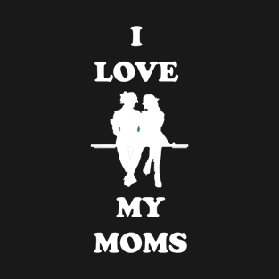 Best Moms Ever Rainbow Family T-Shirt