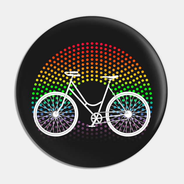 Bike Rainbow Pin by CreativePhil