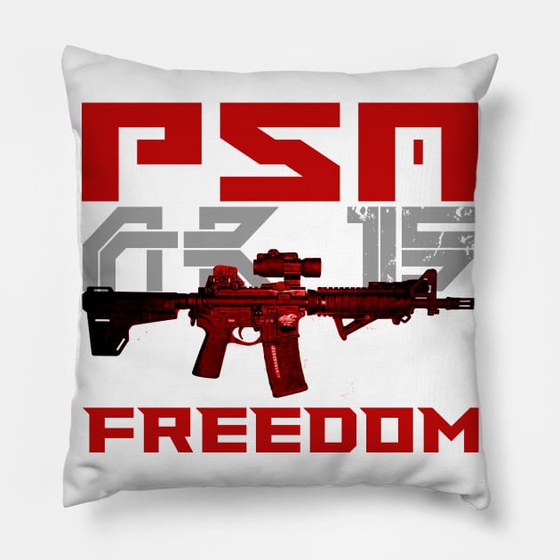 AR15 PSA FREEDOM Pillow by Aim For The Face