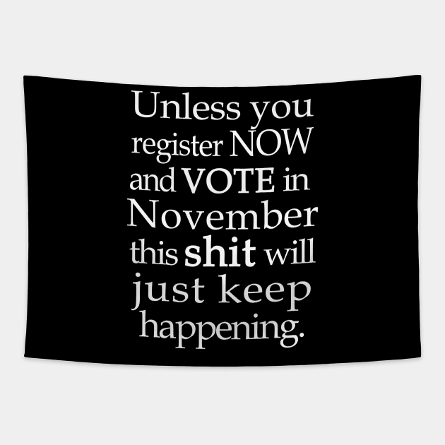 Register AND Vote Tapestry by SeattleDesignCompany