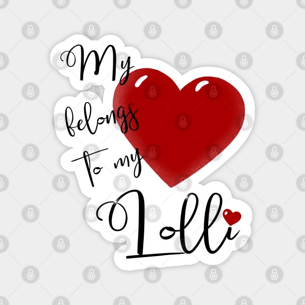 My Heart Belongs to My Lolli Magnet by AnnaDreamsArt