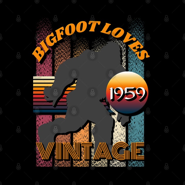 Bigfoot Loves Vintage 1959 by Scovel Design Shop