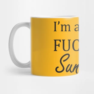 I’m A Ray Of Fucking Sunshine Glass Cup With Wood Lid and Straw, Adult  Humor Cup, Sarcastic Gift, Funny Gift idea, Funny Saying on A Cup