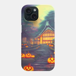 Old Fashioned Pumpkin Jack O Lantern Faces Phone Case