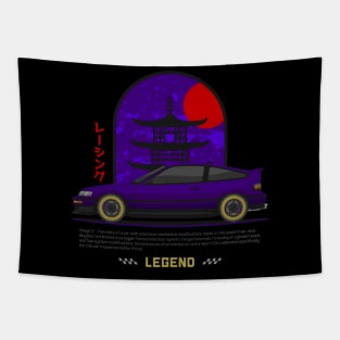 Midnight Racer Purple CRX JDM Tapestry