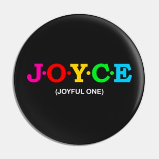 Joyce - Joyful one. Pin