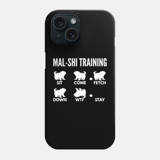 Mal-Shi Training Maltese Shih Tzu Tricks Phone Case