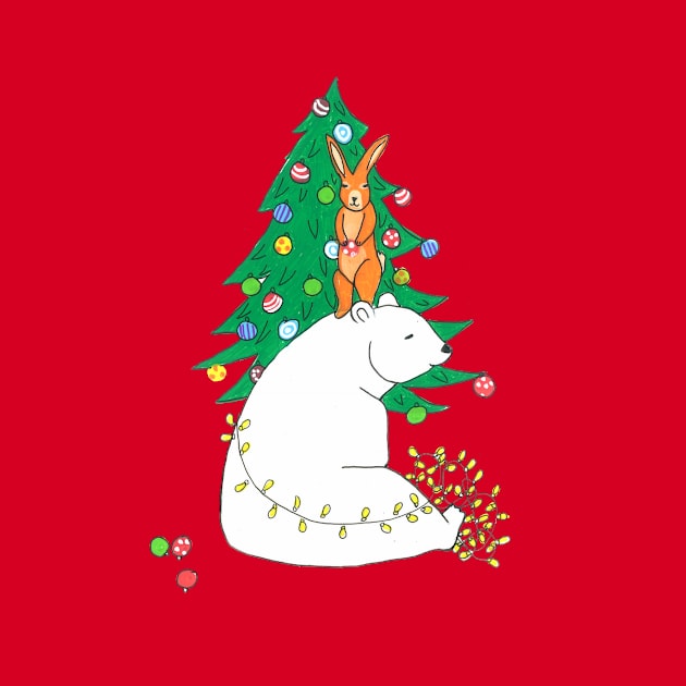Christmas Bear by DoodlesAndStuff