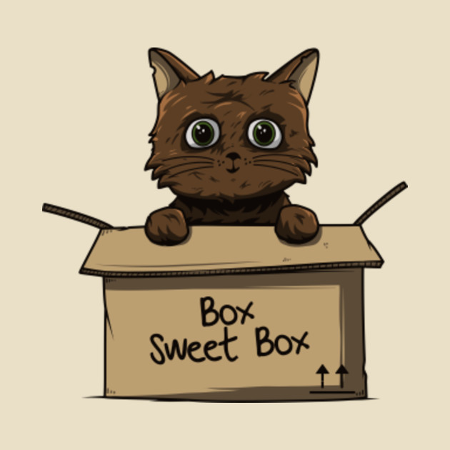 Cat In Box Cat Tapestry Teepublic