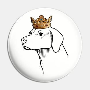 English Foxhound Dog King Queen Wearing Crown Pin