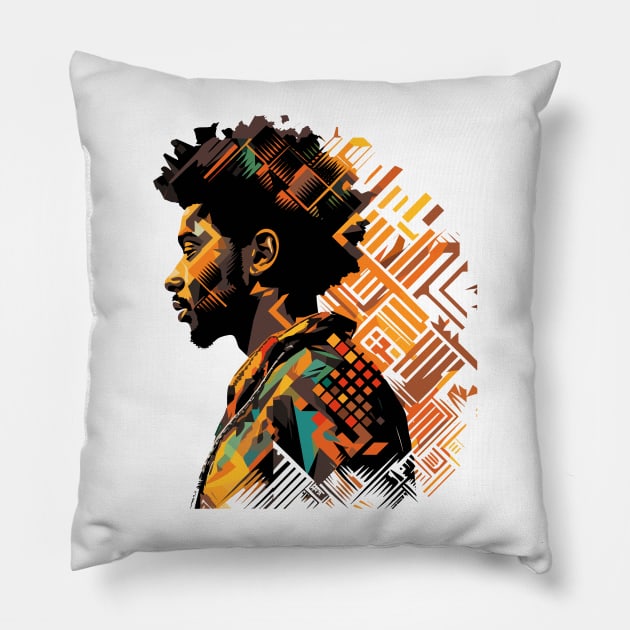 Afrocentric Man Pillow by Graceful Designs
