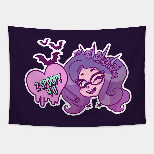 2 Spoopy 4 U Tapestry by kayliesaurusrex