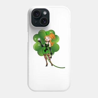 Green Lucky Witch in Mini Skirt Phone Case