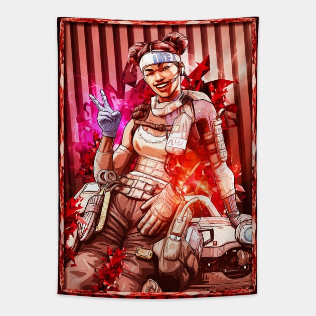 Apex Legends LifeLine Tapestry by syanart