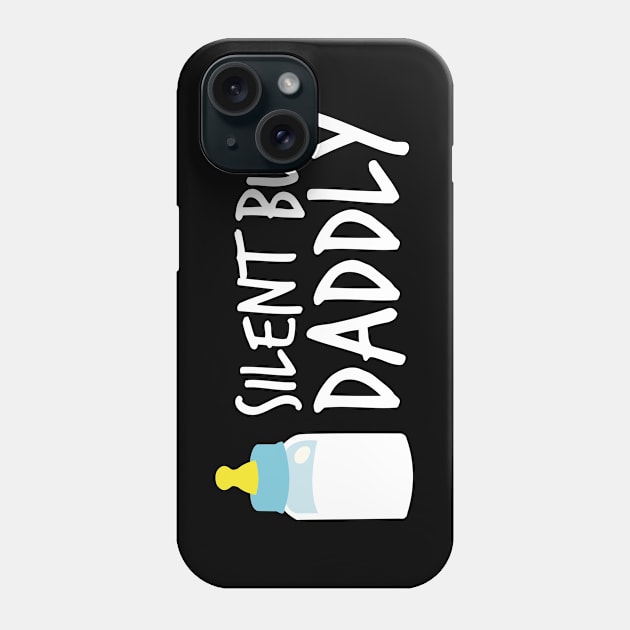 Silent but daddly funny Milk Bottle 01 Phone Case by HCreatives
