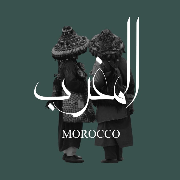 MOROCCO sticker moroccan garrab moroccan culture green T-shirt by TareQ-DESIGN