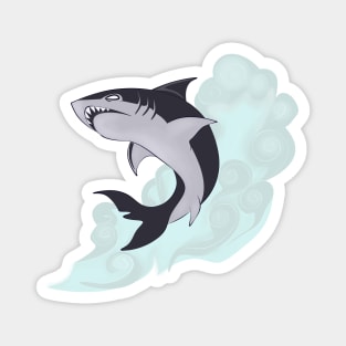 Shark with wave Magnet