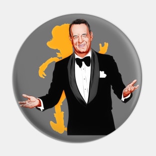 Tom Hanks - An illustration by Paul Cemmick Pin