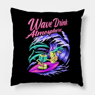 Wave Drink Atmosphere Pillow