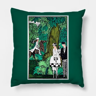 Intrigue In The Park 1920s Fashionable Women Today, Fernand Siméon Pillow