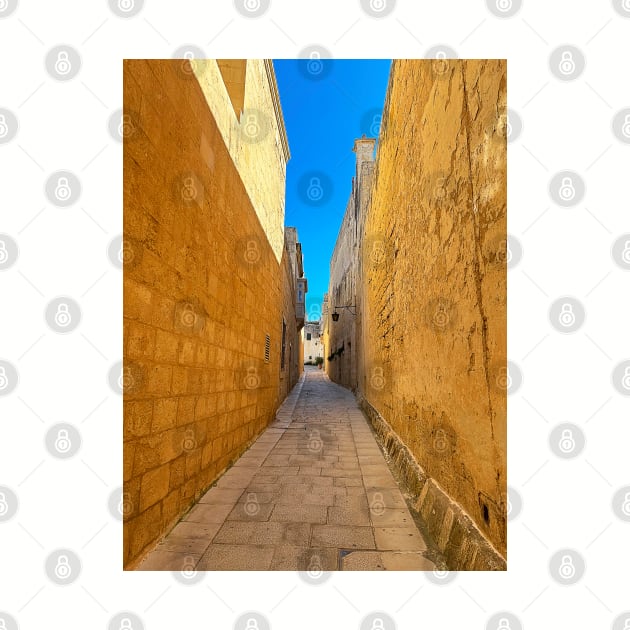 Mdina, Malta, Side Street by Graz-Photos