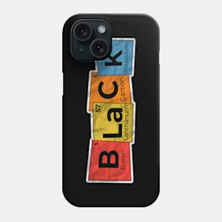 Black Element - Periodic Table Phone Case