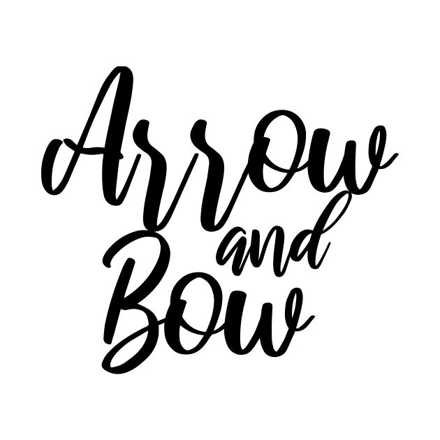 Archery arrow and bow by maxcode