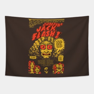 jumpin jack flash oz magazine graphic Tapestry