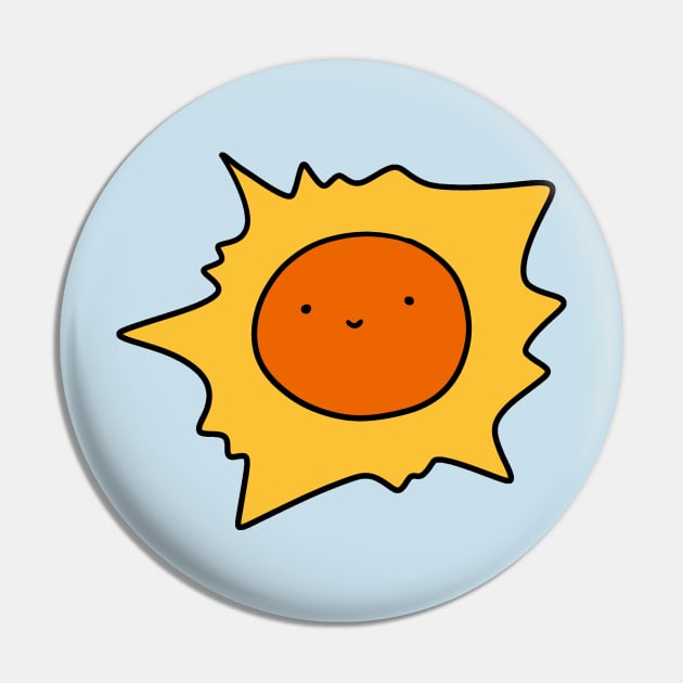 Smiling Sun Pin by saradaboru