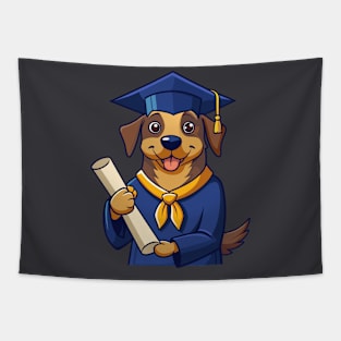 Doggo Graduation Tapestry