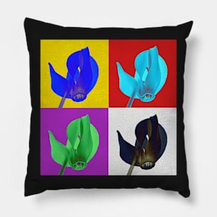 Cyclamen Modern Art Pillow