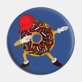 Funny Dabbing Boy Chocolate Sprinkle Donut Pin