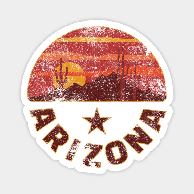 Arizona weathered logo Apparel and Accessories Magnet by bahama mule