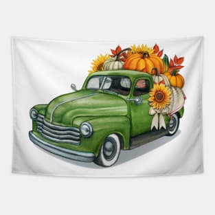 Fall - Pickup full Pumpkins Tapestry