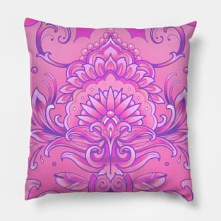 pink mandala pattern Pillow