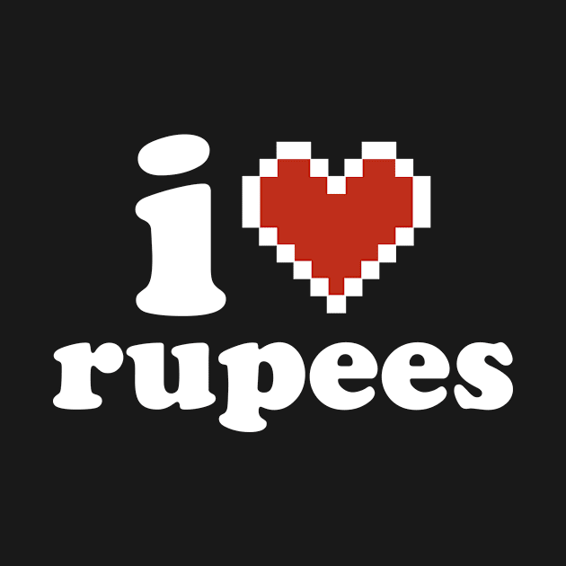 I heart rupees by ClayGrahamArt