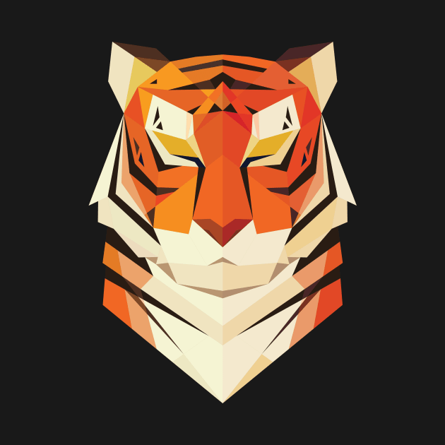 Geometric Tiger by natexopher