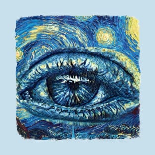 Illuminati Eye Van Gogh Style T-Shirt