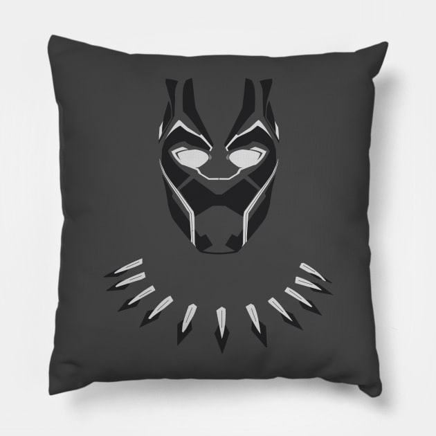 Black Panther Pillow by rahalarts