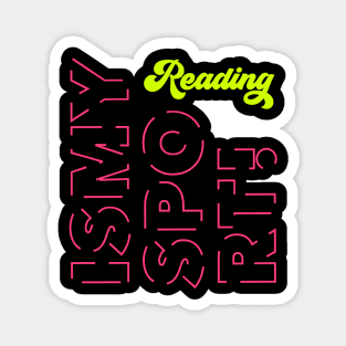 Reading Is My Sport Magnet