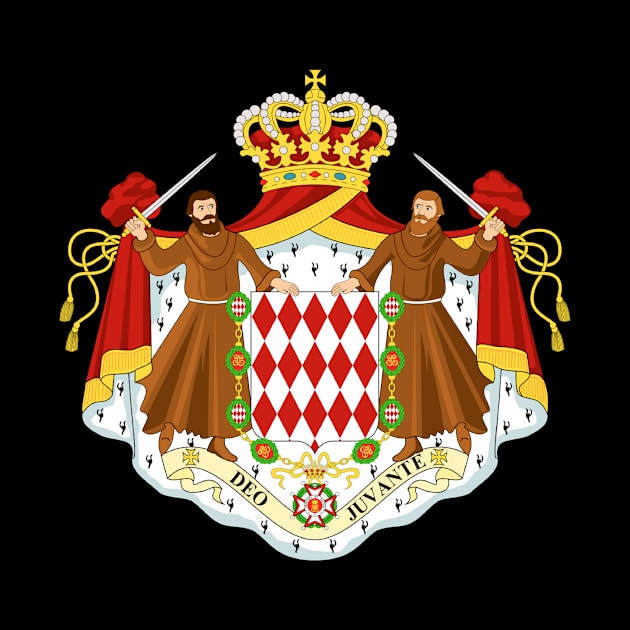 Coat of arms of Monaco by Wickedcartoons