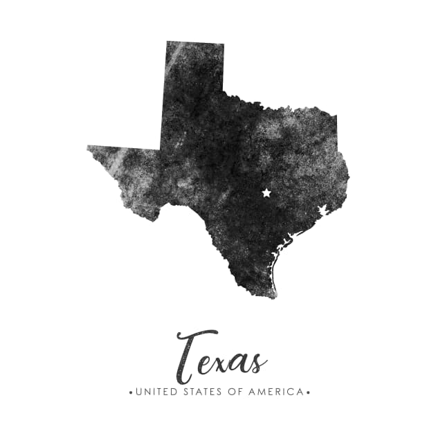 Texas state map by StudioGrafiikka