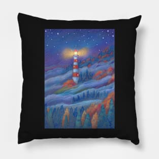 Forest Lighthouse Pillow