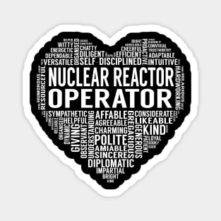 Nuclear Reactor Operator Heart Magnet