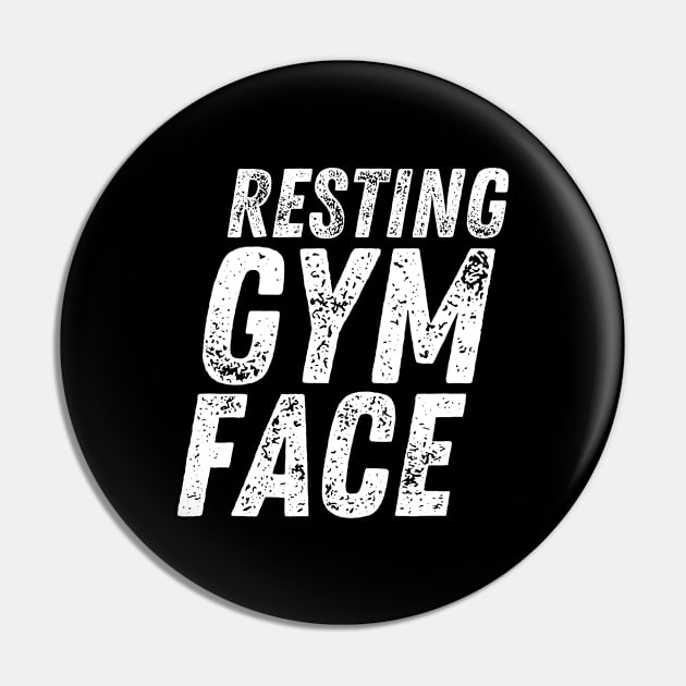 Resting Gym Face Pin by CoubaCarla