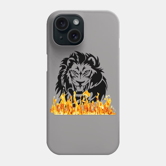 Lion fire design. Phone Case by MIXOshop