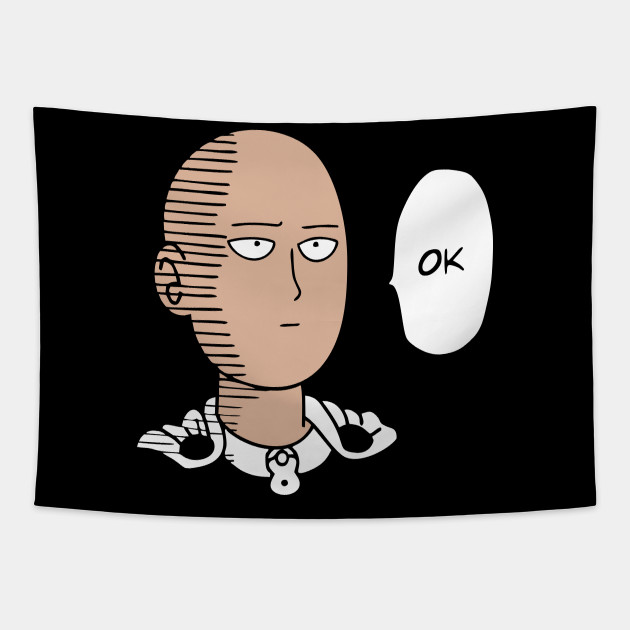 Oh Ok One Punch Man Tapestry Teepublic