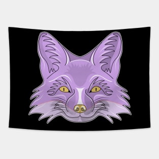 purple fox face Tapestry